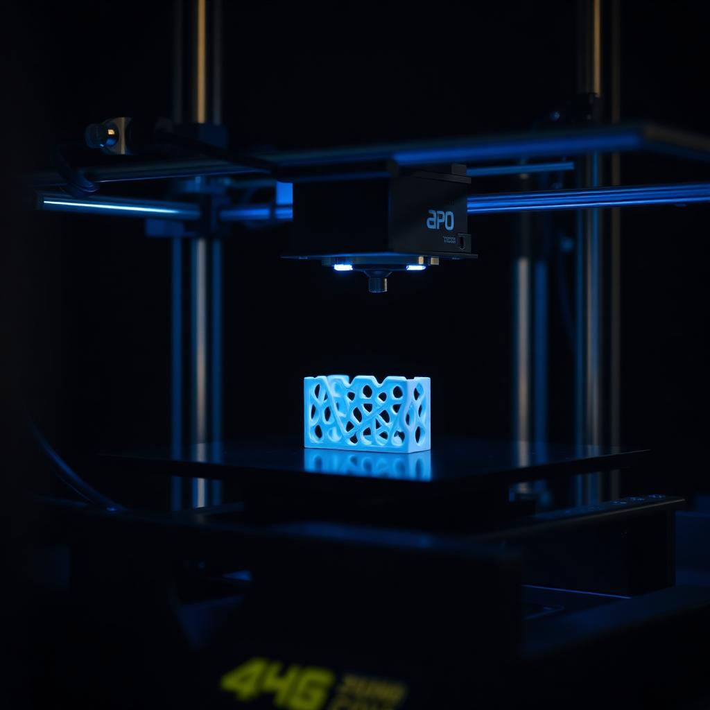 Impressora 3D profissional em operação